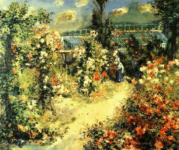 Pierre Renoir Greenhouse oil painting picture